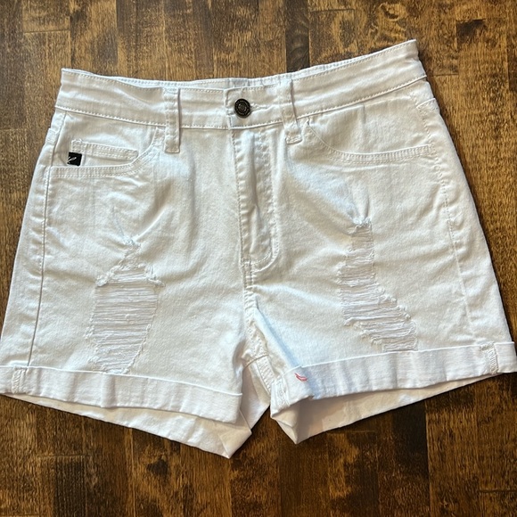 KanCan Pants - KANCAN High-Rise White Denim Shorts Size 27